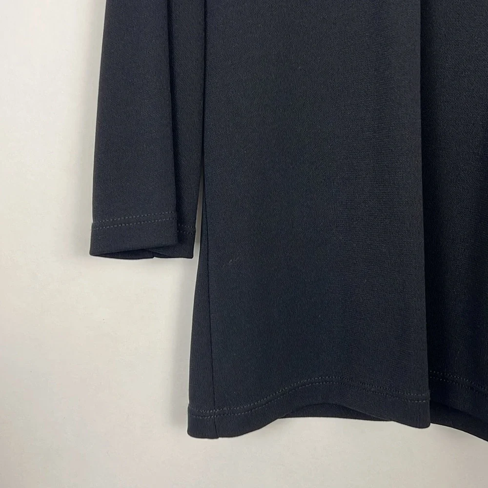 Susan Robert black blouse ruffle neck - Picture 5 of 8